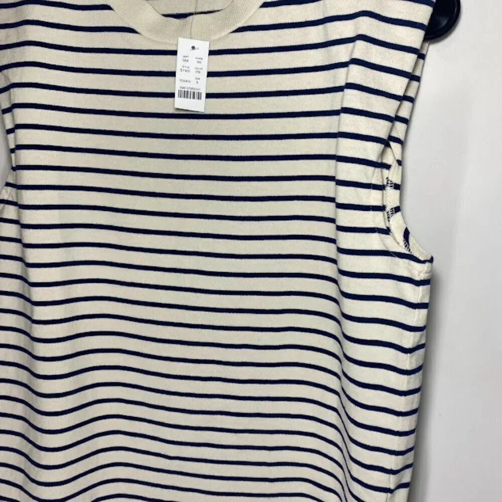 J. Crew Striped Sleeveless Sweater